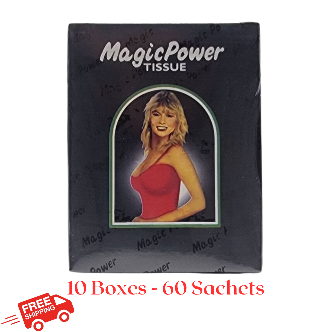 Super Magic Man Antiseptic Tissue Longer Delayed Ejaculation (10 Boxes - 60 sachets)