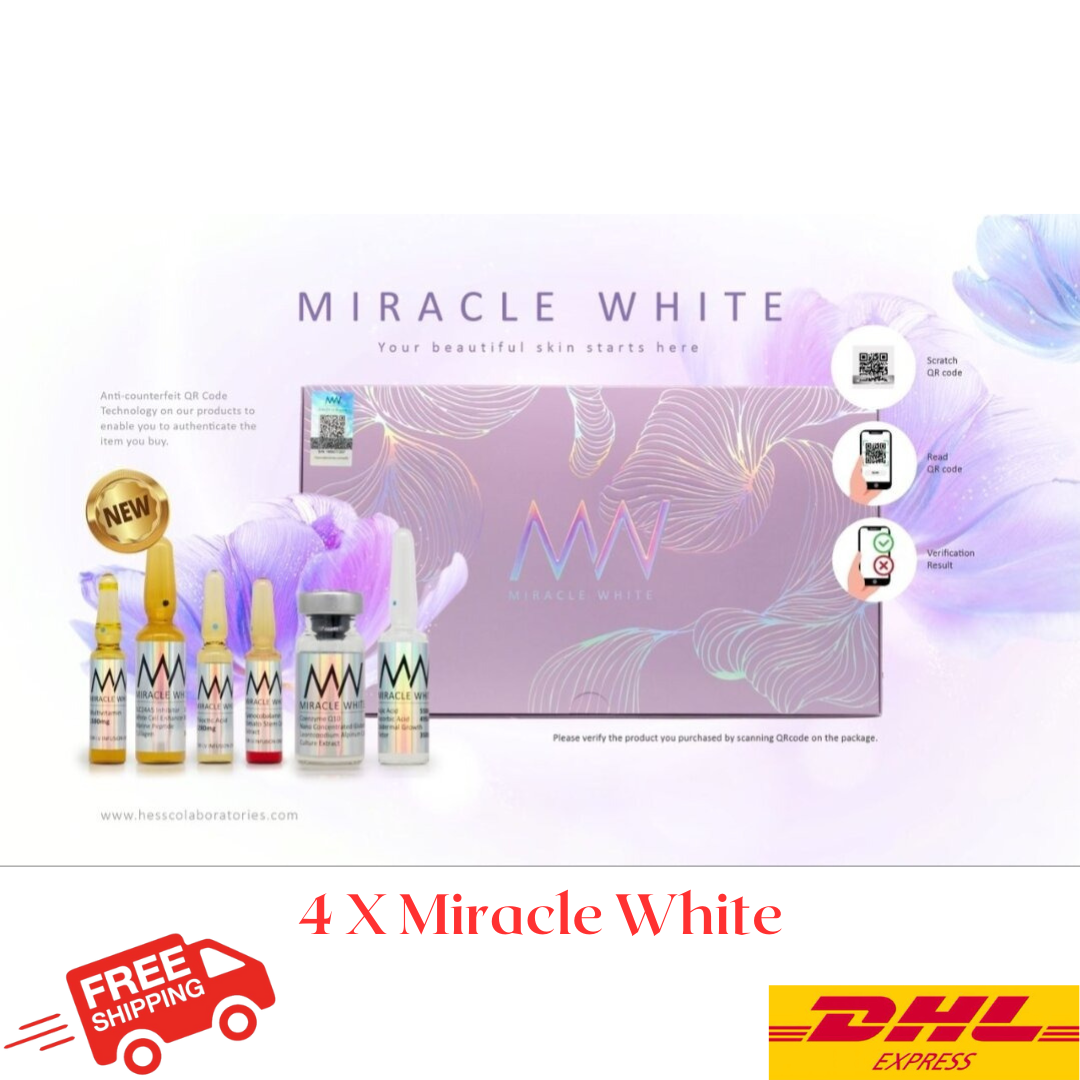 Miracle White Skin Whitening Pink Box (4 Boxes)