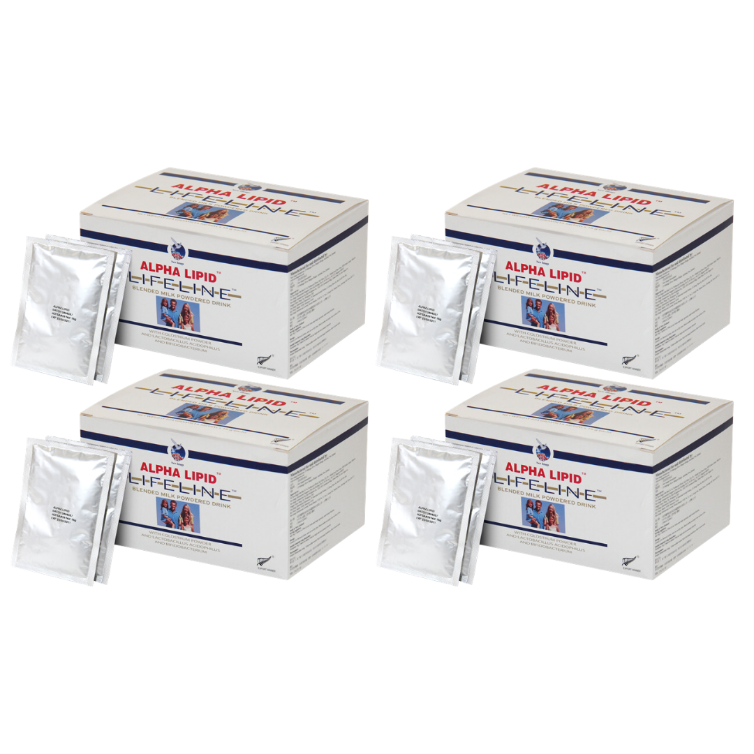 Alpha Lipid Lifeline Blended Milk Colostrum Powder (4 boxes x 14 sachets)