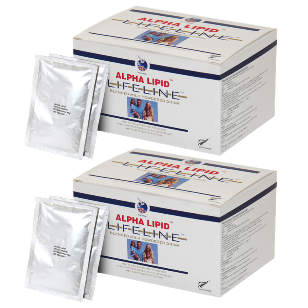 Alpha Lipid Lifeline Blended Milk Colostrum Powder (2 boxes x 14 sachets)