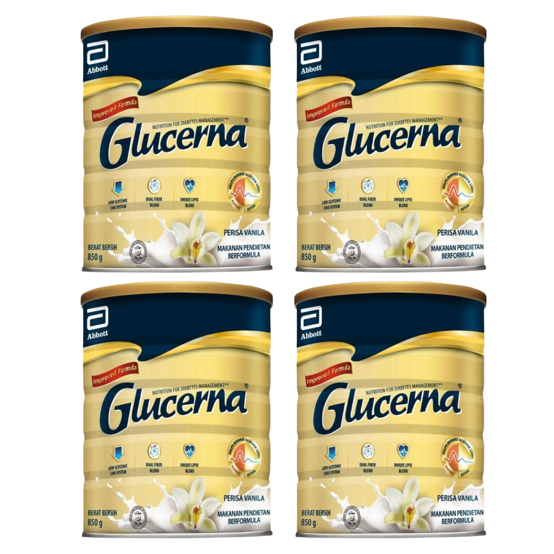 Abbott Glucerna Triple Care Vanilla 800g (4 Cans)