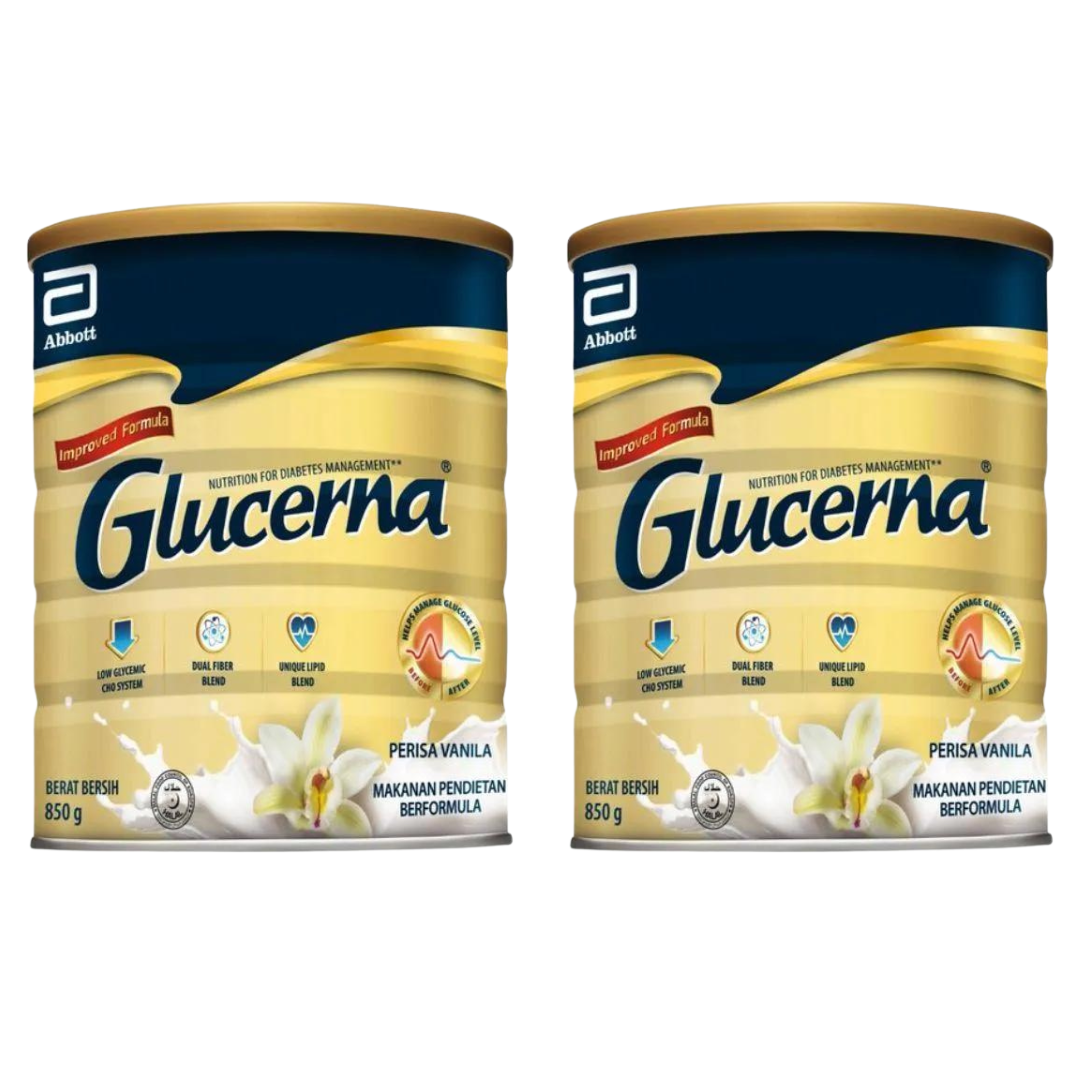 Abbott Glucerna Triple Care Vanilla 800g (2 Cans)