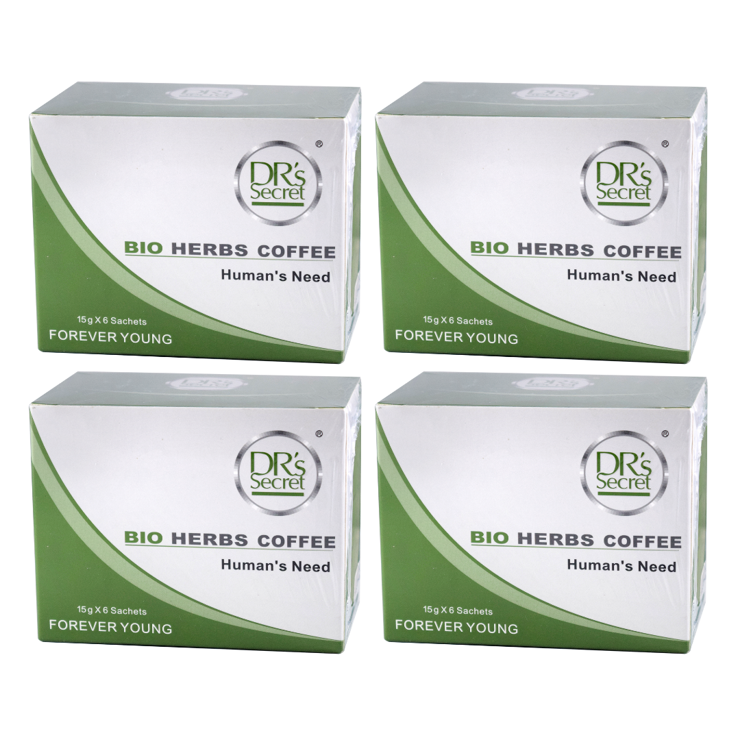 Drs Secret Bio Herbs Instant Coffee For Men Forever Young (4 Box)