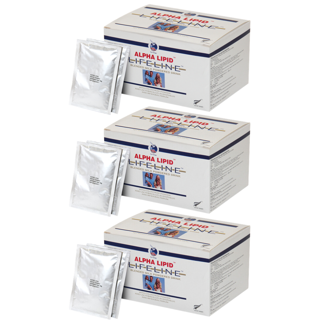 Alpha Lipid Lifeline Blended Milk Colostrum Powder (3 boxes x 14 sachets)