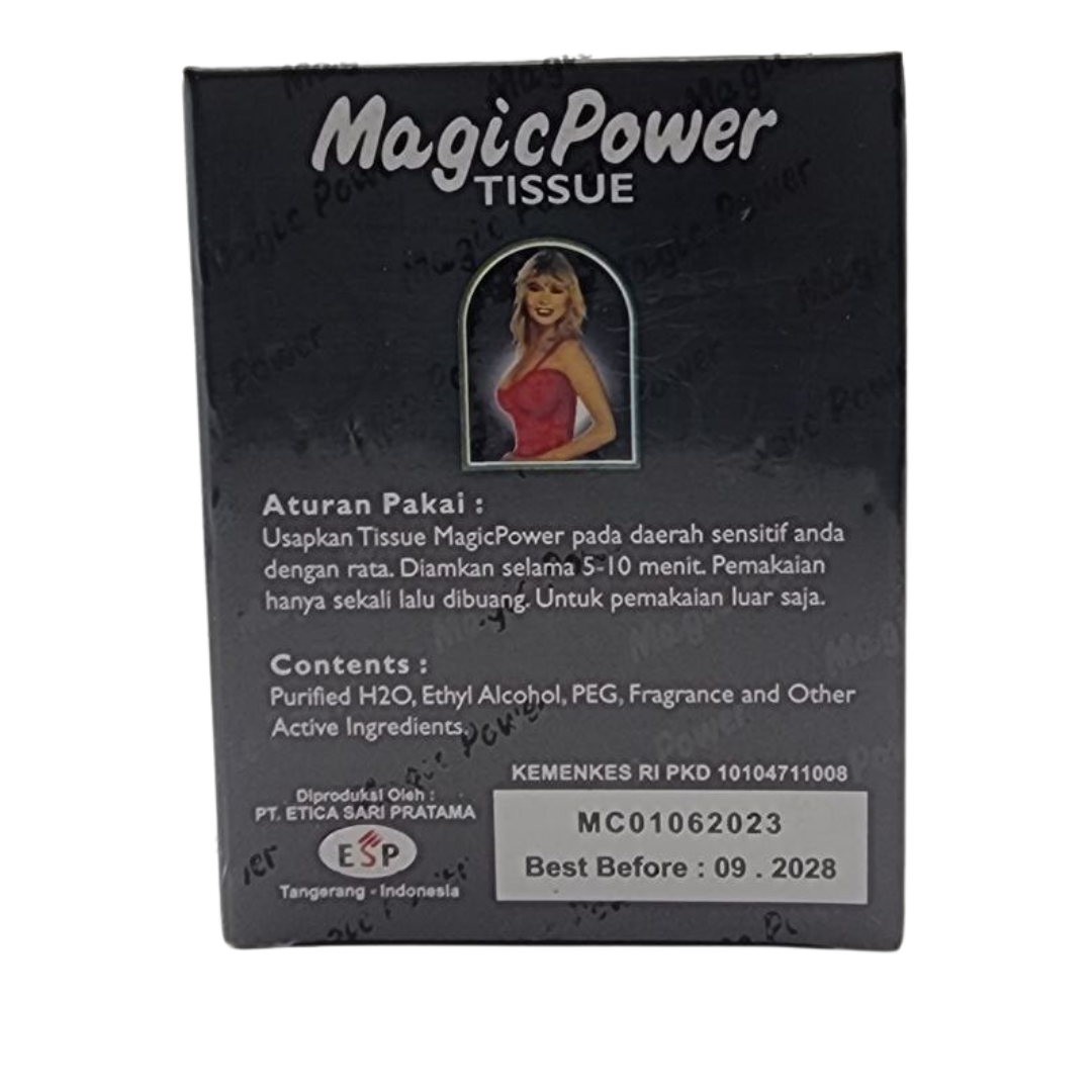 Super Magic Man Antiseptic Tissue Longer Delayed Ejaculation (5 Boxes - 30 sachets)