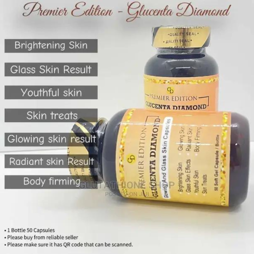 Premier Edition Glucenta Diamond Whitening Capsules (2 Bottles)