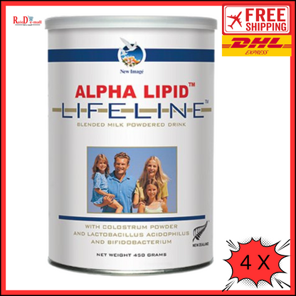 Alpha Lipid Lifeline Blended Milk Colostrum Powder (4 Cans)