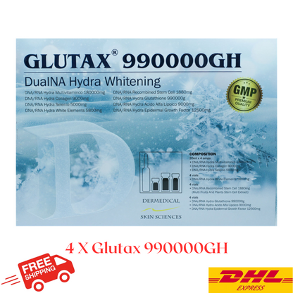 Glutax 990000GH Dualna Hydra Whitening (4 Boxes)