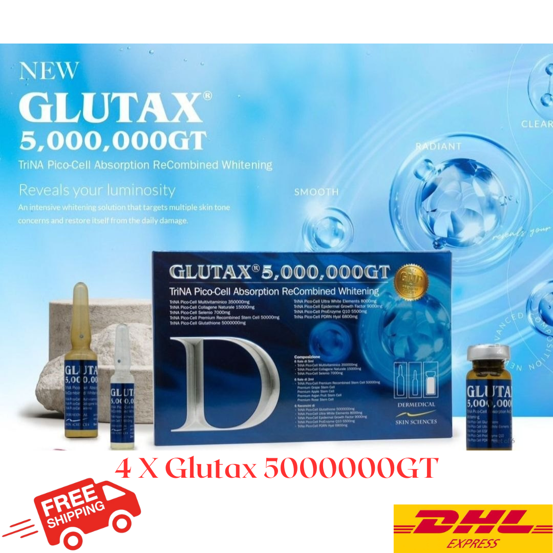 Glutax 5000000GT TriNA Pico-Cell Absorption Recombined Whitening (4 Boxes)