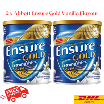 Abbott Ensure Gold Vanilla 800g (2 Cans) - New Packaging